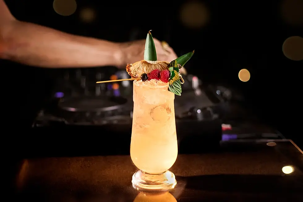 Cocktail selection at Confessions